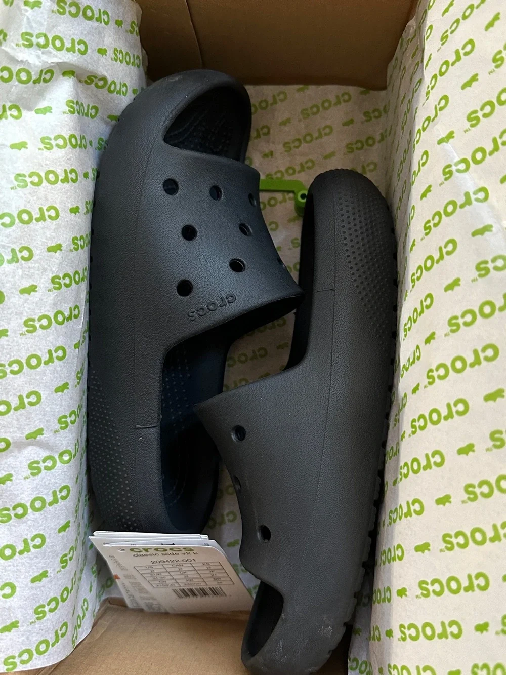 CROCS Black Kids Slide Sandal